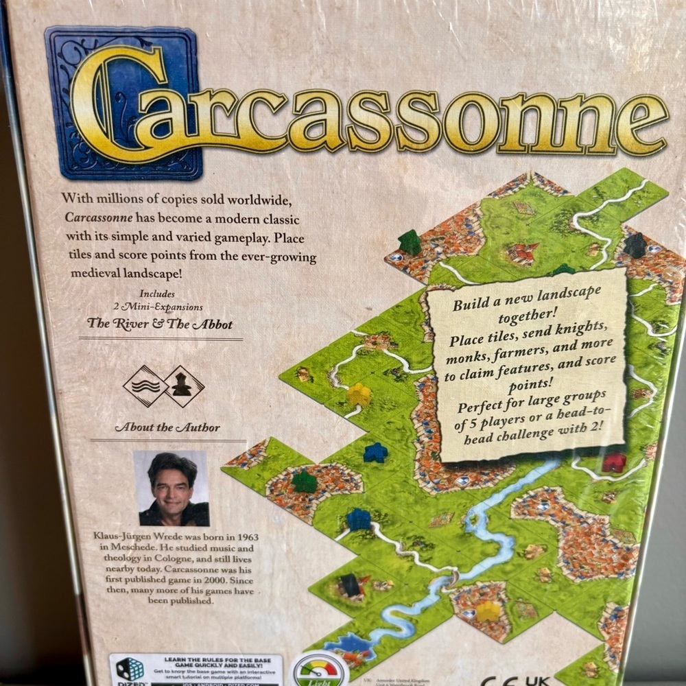 Z-Man Carcassonne Board Game Classic Tile Laying Strategy Game Family 7+ NEW - Picture 7 of 12